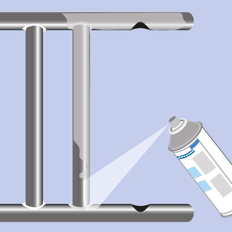 Weicon Zinc Spray Bright Grade 400 ML - Rust Protection, Heat-Resistant Primer for Metal - Image 4